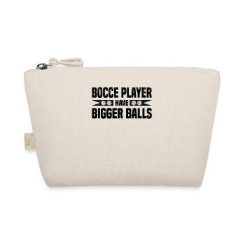 Boccia Petanque Boule Bocciaspieler Lyonnais - Bio-Täschchen - Natur - Vorne