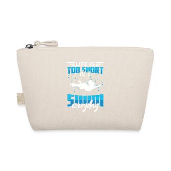 Motivierende Schwimmen Sprüche - Bio-Täschchen - Natur - Vorne