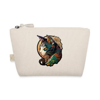 Colored cat in Chinese comic style - Organic Pouch - nature - Front