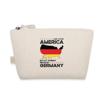 Geboren Deutsch Deutschland Amerikanisch USA - Bio-Täschchen - Natur - Vorne