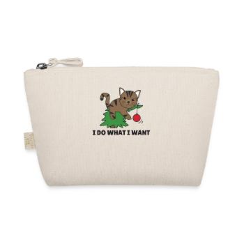 Je fais ce que je veux un chat de Noël drôle - Trousse biologique - nature - Devant