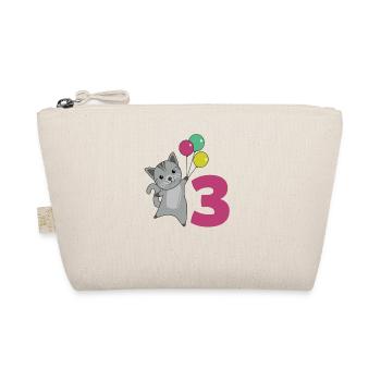 Chat troisième anniversaire Ballons pour enfants - Trousse biologique - nature - Devant