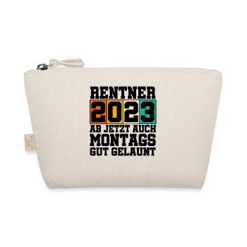 Rentner 2023 Ab Jetzt Auch Montags Gut Gelaunt Ren - Bio-Täschchen - Natur - Vorne