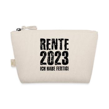 Rente 2023 Ich Habe Fertig Rentner Rente Pension P - Bio-Täschchen - Natur - Vorne