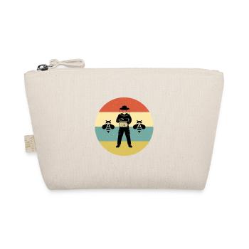beekeeper man humorous vintage bee - Organic Pouch - nature - Front