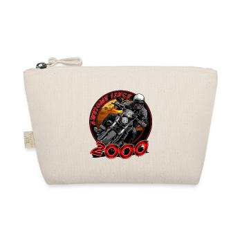 Awesome since 2000, biker's birthday - Organic Pouch - nature - Front