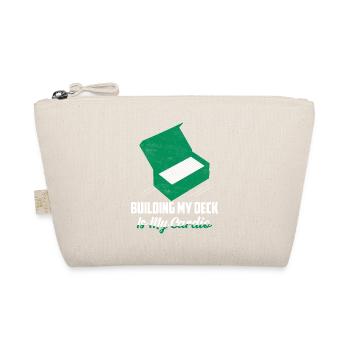 Building My Deck Is My Cardio Trading Cards Funny - Organic Pouch - nature - Front