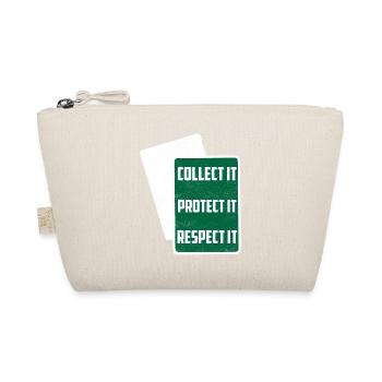 Collect It Protect It Respect It Funny TCG Trading - Organic Pouch - nature - Front