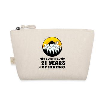 21st birthday hiker 21 years old summit mountains - Organic Pouch - nature - Front
