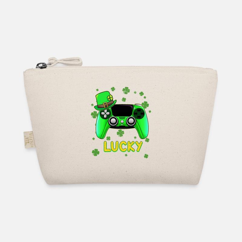 Lucky St Patrick's Day Green Controller Gamer Bio-Täschchen