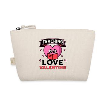 Teaching Love Valentine - Bio-Täschchen - Natur - Vorne