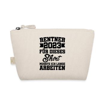 Rentner 2023 Für Dieses Shirt Musste Ich Lange Arb - Bio-Täschchen - Natur - Vorne