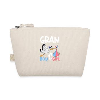 Gran Boy or Girl Gender Reveal Pregnancy Announcem - Bio-Täschchen - Natur - Vorne