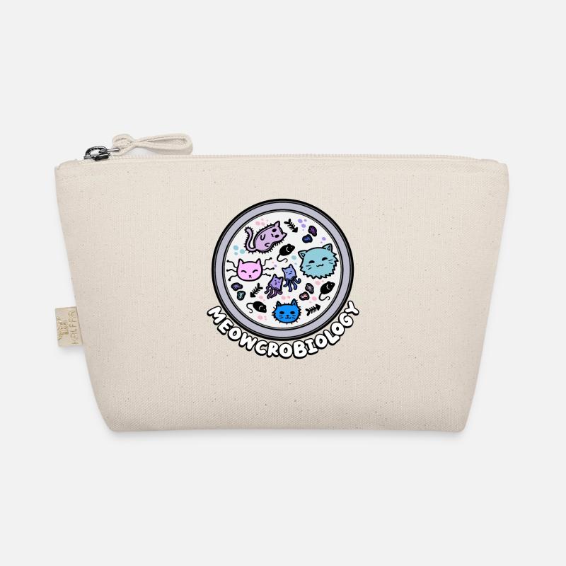 Wall Crobiology Microscopic Cats Organic Pouch
