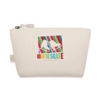Born To Skate Skating Figure Skater - Organic Pouch - nature - Front