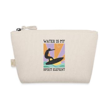 Wasserwelle Geist Element Ozean Surfer - Bio-Täschchen - Natur - Vorne