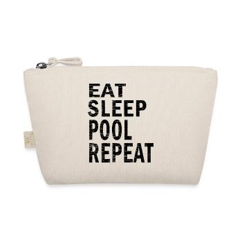 Eat sleep pool repeat for pool lovers - Bio-Täschchen - Natur - Vorne