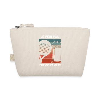 Je Peux Pas J'ai Padel Et Apéro Padeliste - Trousse biologique - nature - Devant