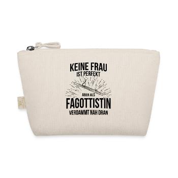Fagott Fagottspieler Fagottist - Bio-Täschchen - Natur - Vorne