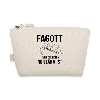 Fagott Fagottspieler Fagottist - Bio-Täschchen - Natur - Vorne