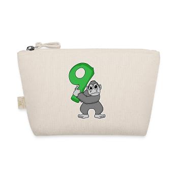 9 Years Old - 9th Birthday with Animal Motif - Organic Pouch - nature - Front