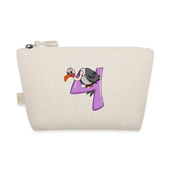 4 years old - 4th birthday with animal motif - Organic Pouch - nature - Front