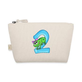 2 years old - 2nd birthday with animal motif - Organic Pouch - nature - Front