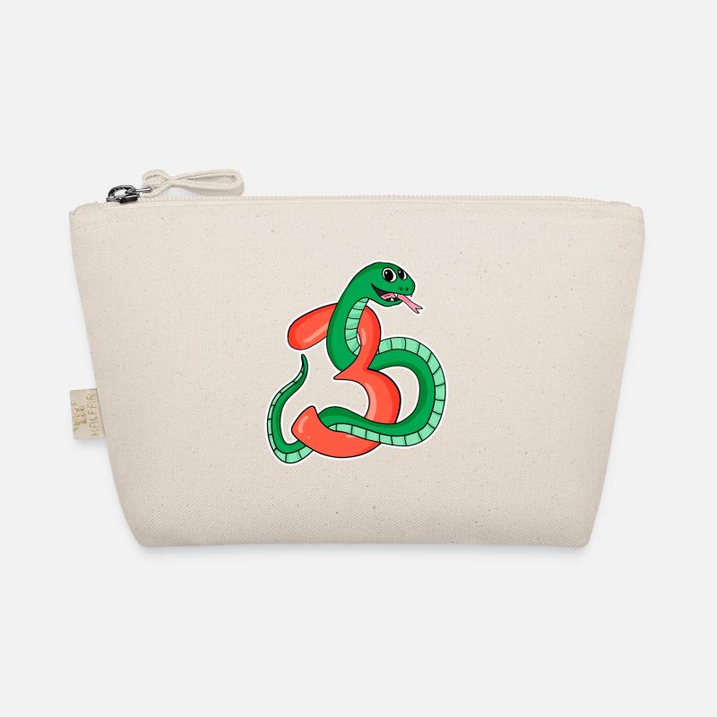 3 Years Old - 3rd Birthday with Animal Motif Organic Pouch