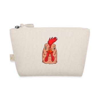 Huhn Kopf - Bio-Täschchen - Natur - Vorne