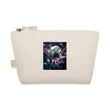 Funny Space Otters Space Otter With Planet - Organic Pouch - nature - Front