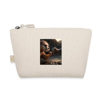 Otter Lovers Cute Sea Otter Pet - Organic Pouch - nature - Front