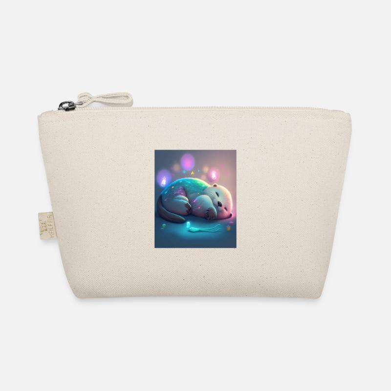 Otter Pet Owners Funny Sleepyhead Otter - Bio-Täschchen - Natur