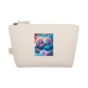 Otter Pet Owners Funny Sleepyhead Otter - Organic Pouch - nature - Front