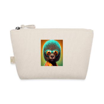 African Otter Pride Pop Art Black Afro Otter - Organic Pouch - nature - Front