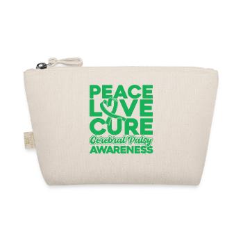Cerebral Palsy Consciousness Green Loop Zereb - Organic Pouch - nature - Front