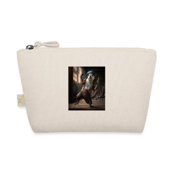 Cute Sea Otter Pet Dabbing Pirate Otter - Organic Pouch - nature - Front