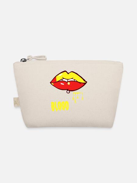 piercing & blood - Organic Pouch - nature - Front