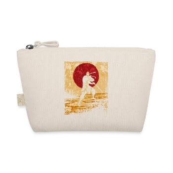 Ninja Japanese Art Vintage Fighter Retro - Organic Pouch - nature - Front
