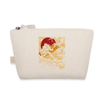 Ninja Japanese Art Vintage Fighter Retro - Organic Pouch - nature - Front