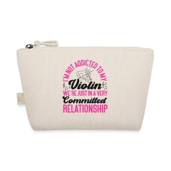 Violin Violinist I'm Not Addicted - Bio-Täschchen - Natur - Vorne