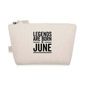 Legends Are Born in June - Organic Pouch - nature - Front