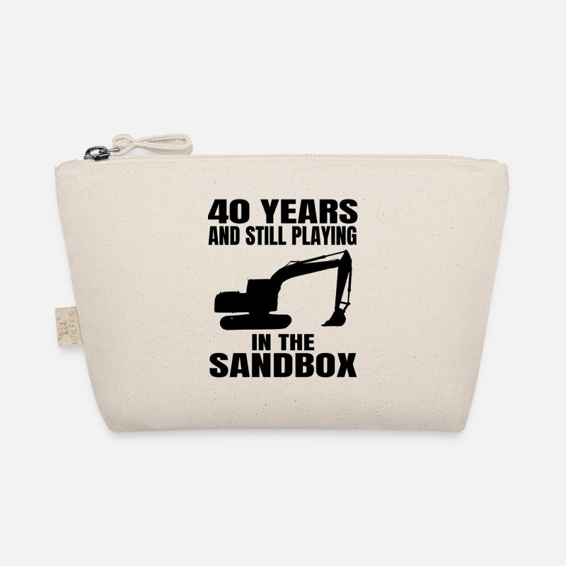 Baggerfahrer 40. Geburtstag Bauarbeiter Baggern Bio-Täschchen