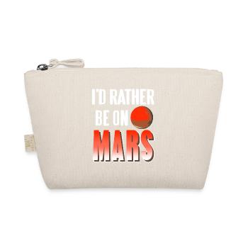 I'd Rather Be On MARS Retro Funny Astronomer - Organic Pouch - nature - Front