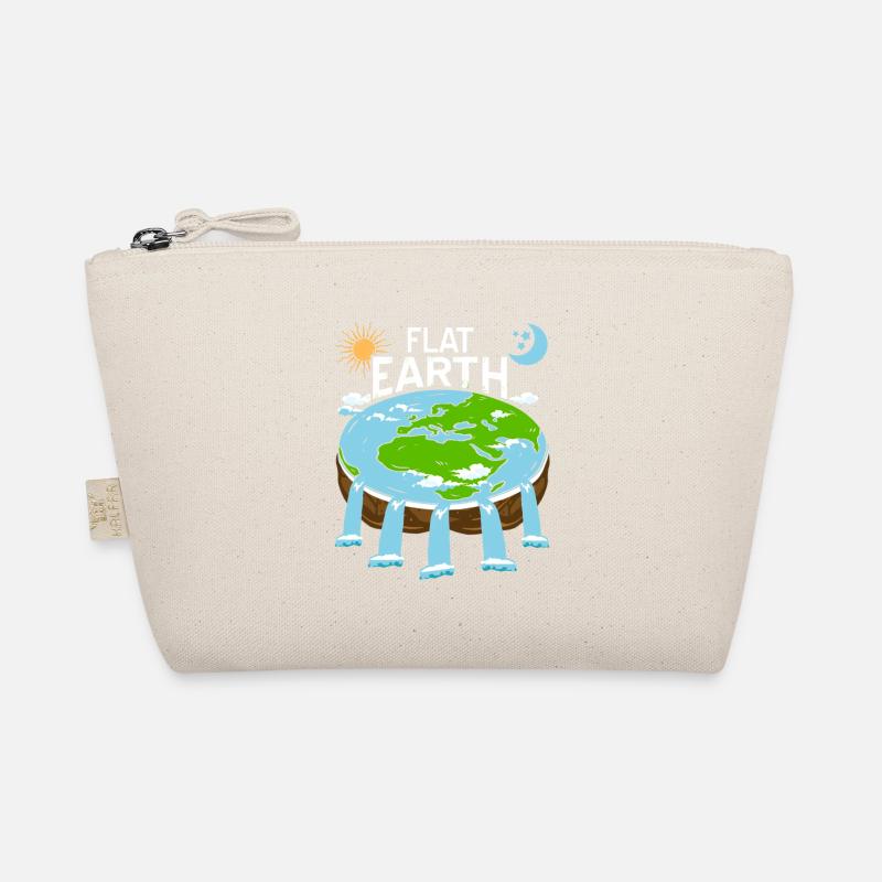 FLAT Earth Retro Flat Earther Designs Bio-Täschchen
