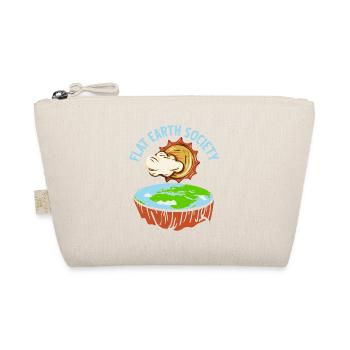 Retro Awesome FLAT Earth Society Designs - Organic Pouch - nature - Front