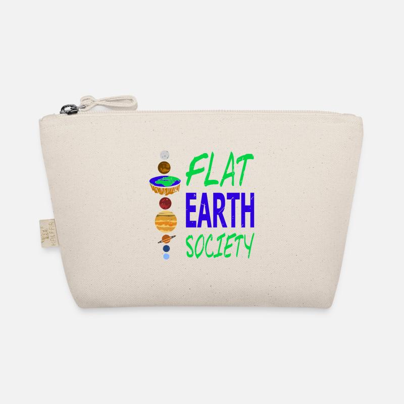 FLAT EARTH Society Retro Flat Earther Designs Bio-Täschchen