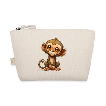 cute monkey - Bio-Täschchen - Natur - Vorne