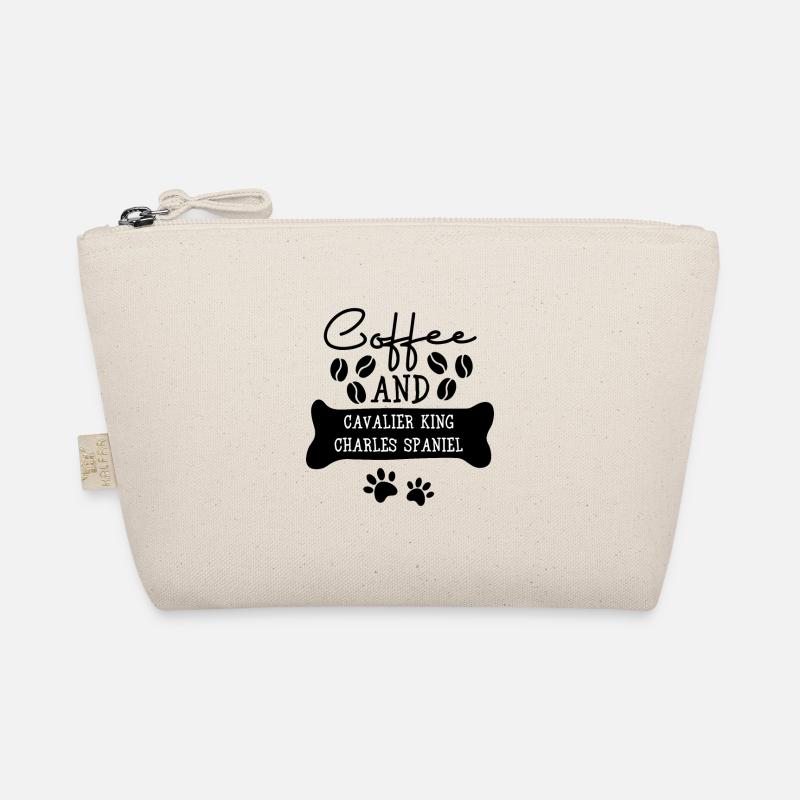 Coffee and cavalier king charles spaniel Organic Pouch