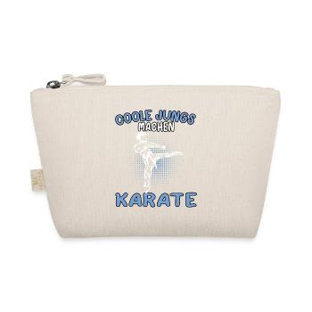 Coole Jungs Karate Karateka asiatischer Kampfsport - Bio-Täschchen - Natur - Vorne