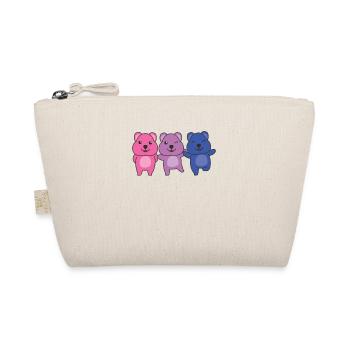Bi Flag Pride LGBTQ Quokka - Organic Pouch - nature - Front